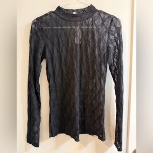 Maurices Mesh Long Sleeve Top